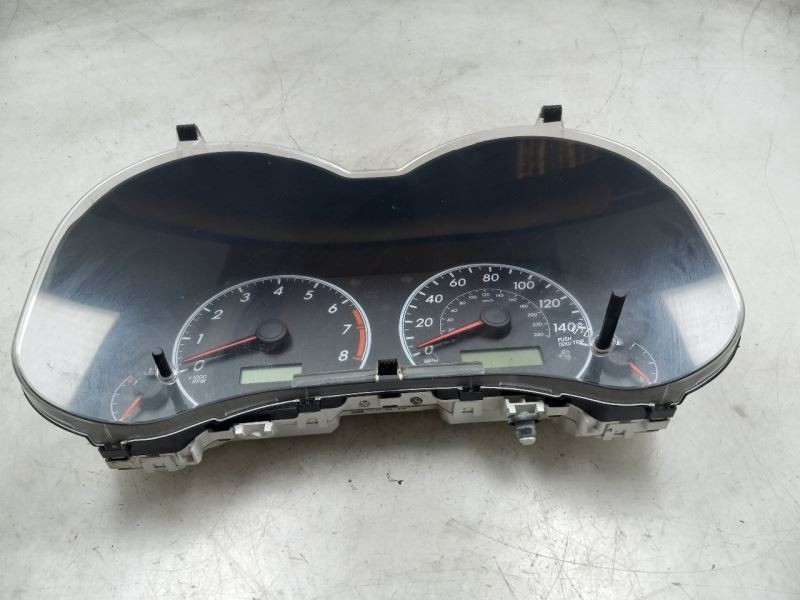 09-10 TOYOTA COROLLA LE 1.8L FWD AT SPEEDOMETER INSTRUMENT CLUSTER