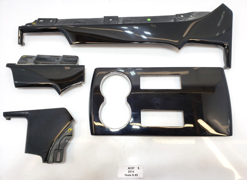 ✅12-20 OEM Tesla Model S Front Right Left Dashboard Console Vent Trim Black SET*