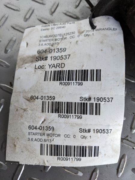 WRANGLER2014 Starter Motor 911799