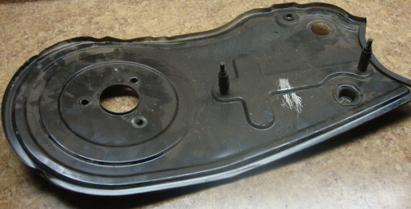 1987 Suzuki LT125 LT 125 Quadrunner Rear Drum Brake Axle Cover Panel Guard Back