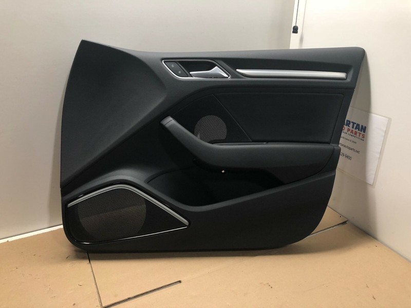 2015-2018 AUDI S3 A3 FRONT RIGHT PASSENGER SIDE DOOR PANEL TRIM BLACK OEM