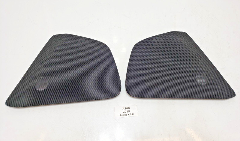 ✅ 2016-2020 OEM Tesla Model X Rear Left Right Door Speaker Cover Trim SET