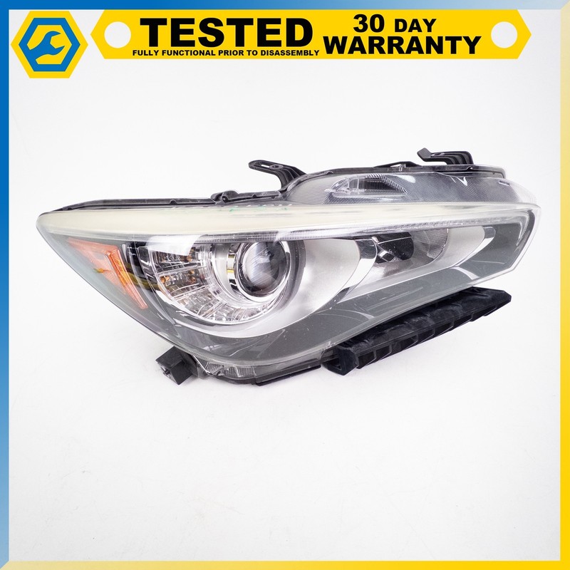 14-17 INFINITI Q50 FRONT RIGHT PASSENGER SIDE HEADLIGHT LAMP LED OEM
