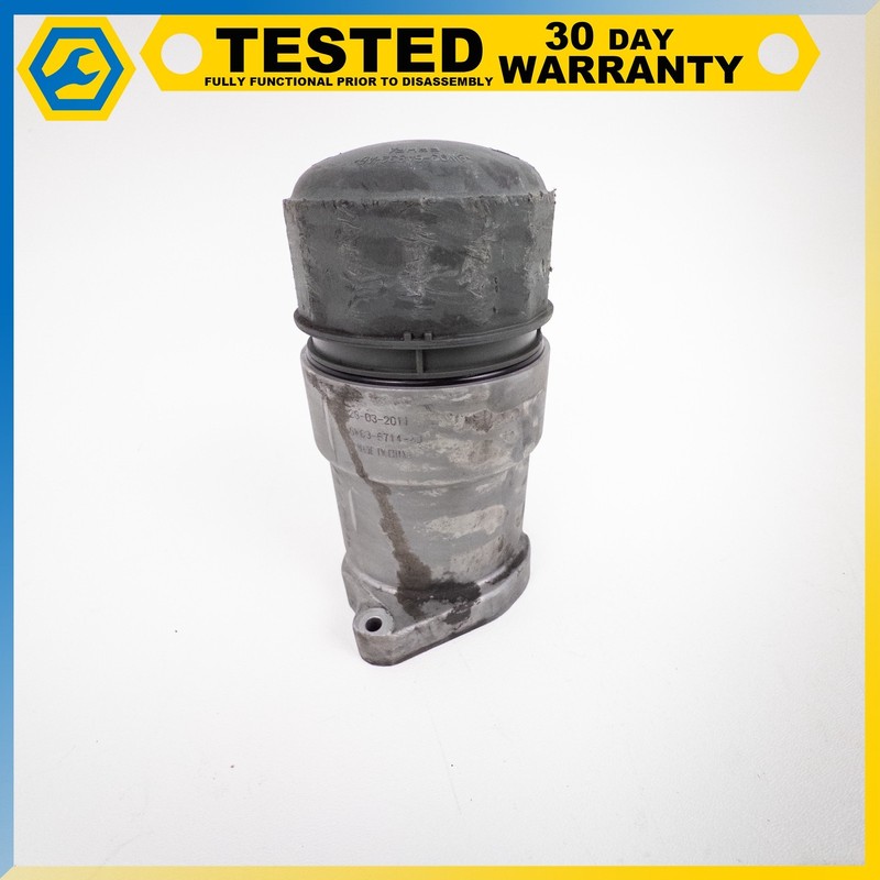 10-16 LAND ROVER L319 L320 LR4 XJ 5.0L ENGINE MOTOR OIL FLUID FILTER HOUSING OEM