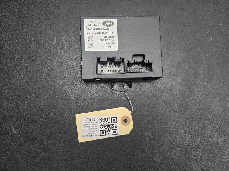 Liftgate Control Module 2018 Range Rover Velar J8A2-14B673-AG 2019 2020