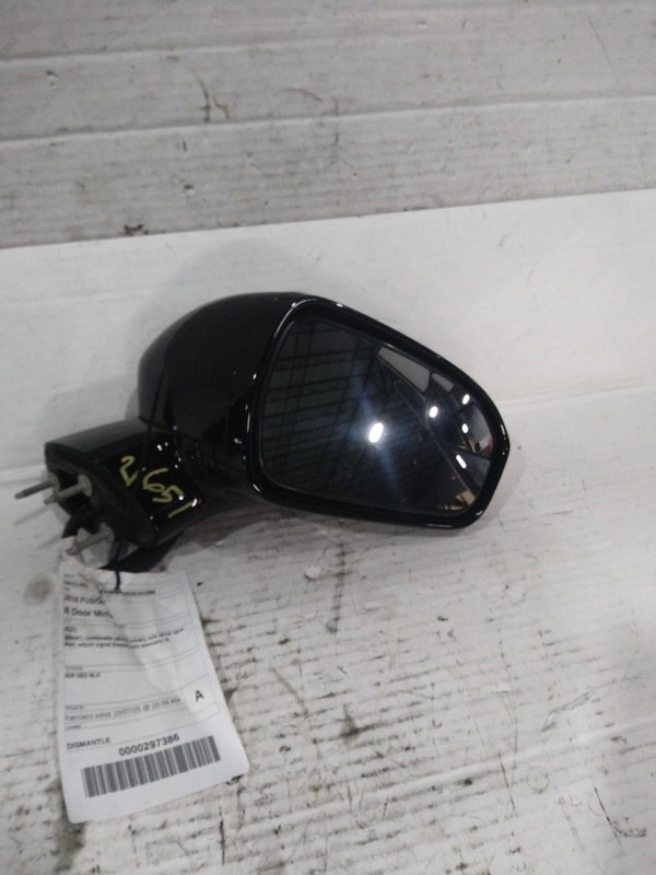 Used Right Door Mirror fits: 2016 Ford Fusion Power removable painted cover w/o