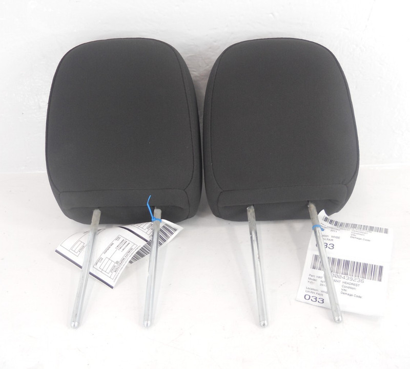 2011 11 Dodge Nitro Rear Headrest Pair Driver Left Passenger Right OEM Cloth