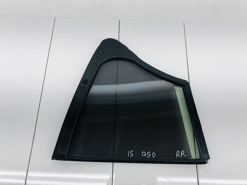 14-16 INFINITI Q50 REAR RIGHT PASSENGER SIDE QUARTER DOOR WINDOW GLASS OEM