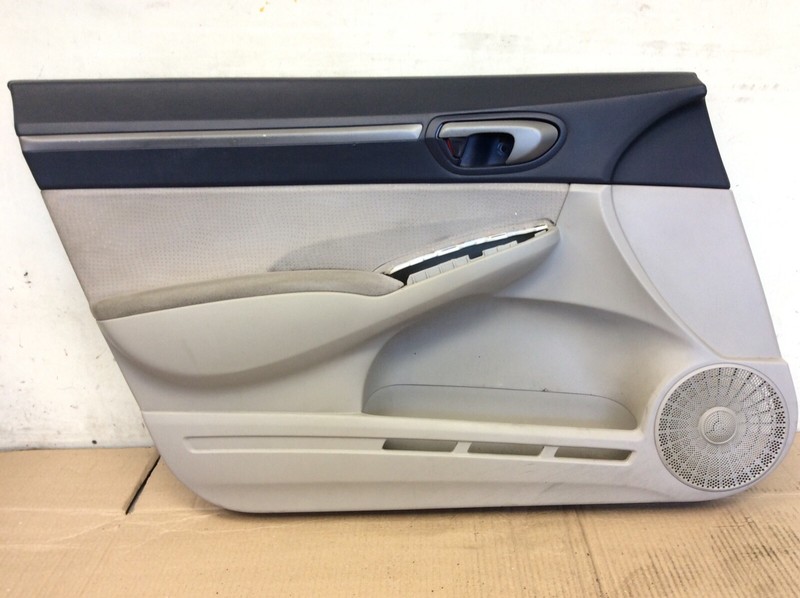 06-08 Civic 4Dr MX Left Front Driver Side Door Panel Lining Blue/Gray Liner OEM