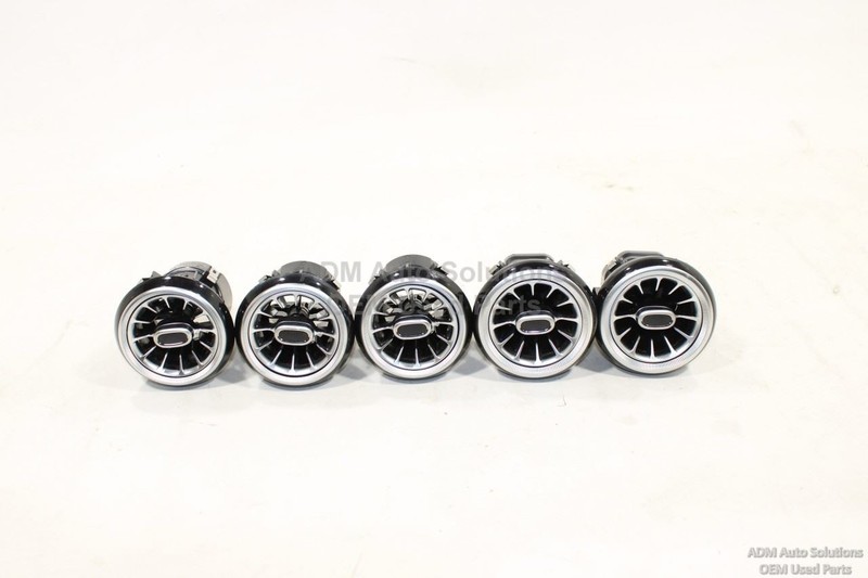 2014-2019 MERCEDES CLA250 C117 DASH AC OUTER AIR VENT GRILL SET OF 5
