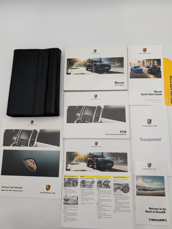 2016 Porsche Macan Owners Manual With Case And Navigation OEM Free Ship