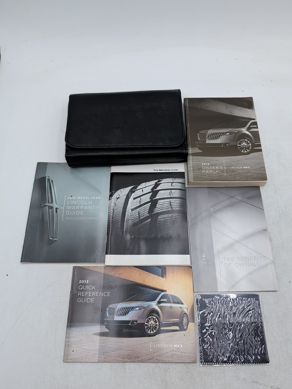 2013 Lincoln MKX Owner’s Manual - Complete Set Quick Reference Guide With Case