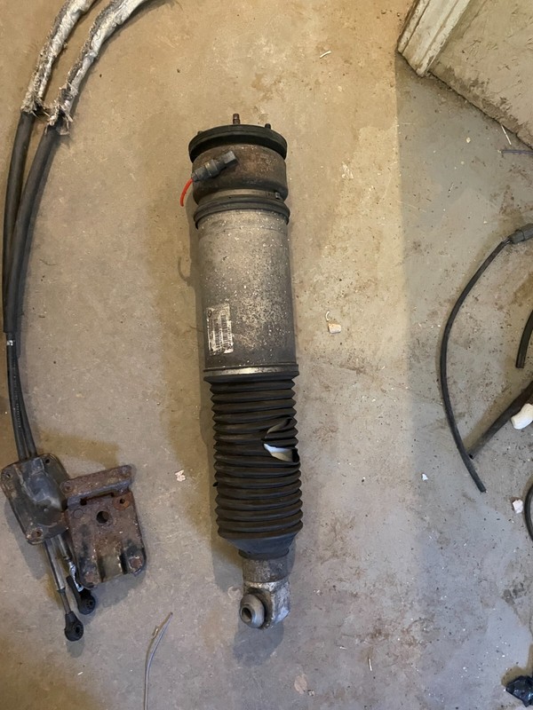 05-08 BMW 750 760I ALPINA B7 OEM LH REAR AIR SUSPENSION SHOCK - DRIVER REAR