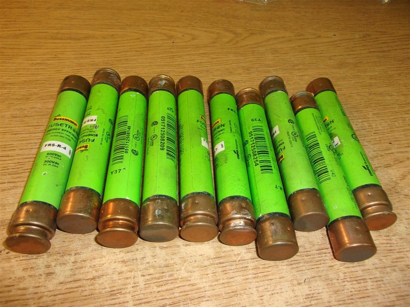Fusetron FRS-R-7 Bussman 600VAC 300VDC Fuses, Lot of 10 *FREE SHIPPING*