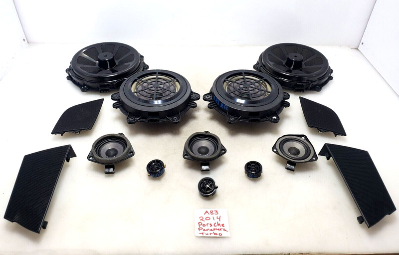 ✅ 10-16 OEM Porsche Panamera Turbo 970 Radio Stereo Bose Audio Speaker SET Of 10