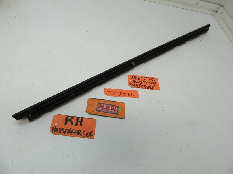 SOLARA RIGHT DOOR PANEL MOLDING TOP INNER INSIDE BELT GLASS WINDOW SEAL STRIP RF