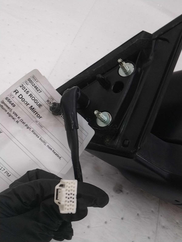 Used Right Door Mirror fits: 2016 Nissan Rogue power VIN J 1st digit Japan built