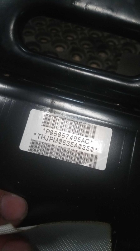 2015 RAM DODGE 1500 Pickup Instrument Panel Air Bag Black 240350 Used