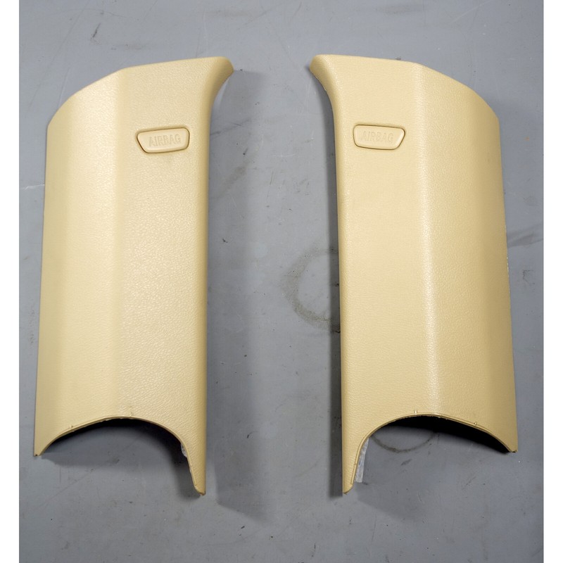 2011-2017 BMW F25 X3 SAV Interior C- Pillar Column Covers Pair Beige OEM