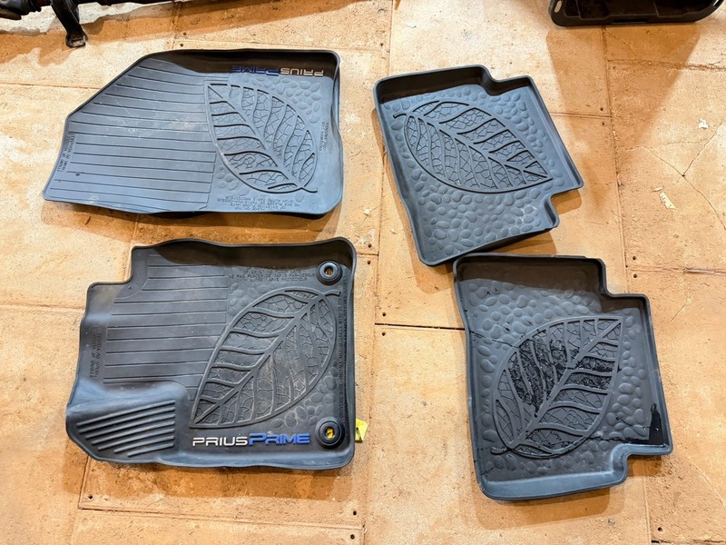 2018 Prius Prime All Weather Mud Rubber Mats Set Mat