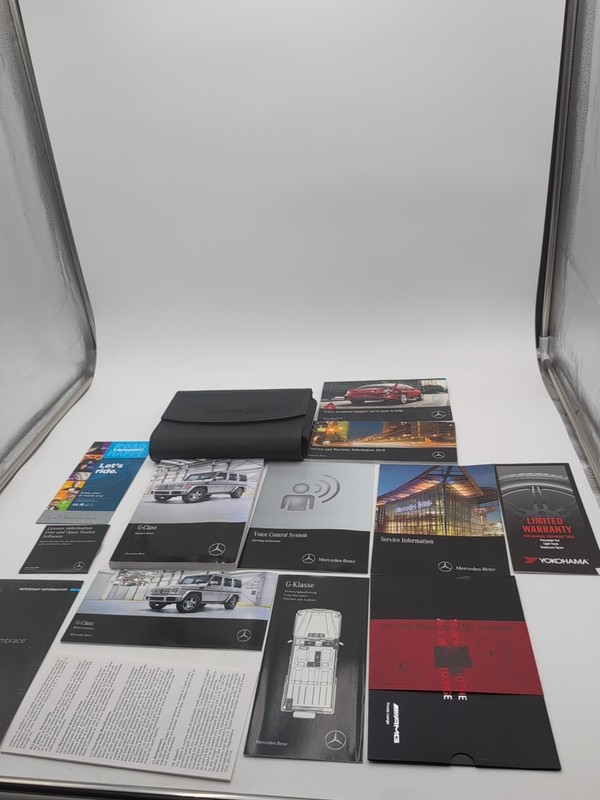 2018 MERCEDES G WAGON G550 G63 G65 OWNERS MANUAL 4.0V8 V12AMG AWD