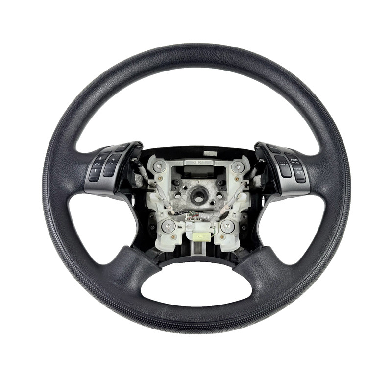2005-2010 Honda Odyssey Black Rubber Steering Wheel w/ Cruise Radio Switch