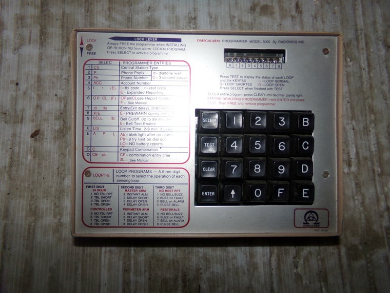 Omegalarm 5000 Lock Lever Programmer *FREE SHIPPING*
