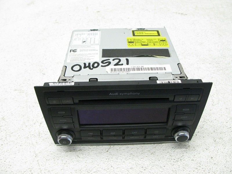 04-09 AUDI B7 A4 SEDAN SYMPHONY STEREO RADIO CD HEAD UNIT SATELLITE OEM 040521