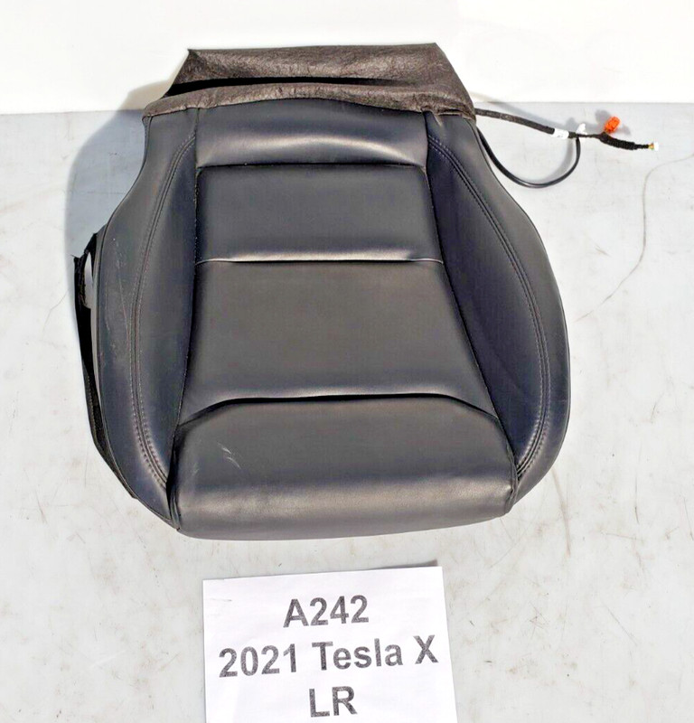 ✅ 2016-2021 OEM Tesla Model X Front Left Driver Side Seat Lower Cushion Black