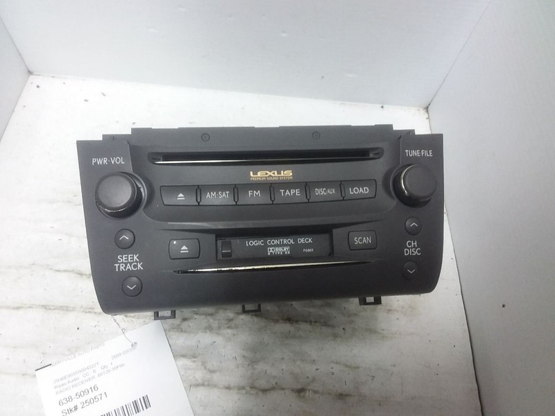 Radio Receiver P6868 Face ID Fits 08-09 LEXUS GS350 86120-30F90