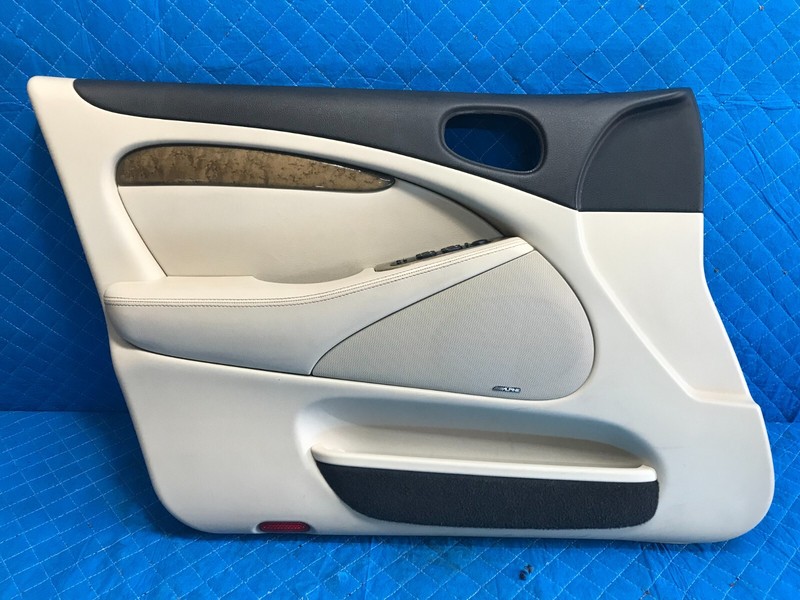 99-02 JAGUAR S-TYPE R FRONT LEFT LH DRIVER INTERIOR DOOR PANEL TAN