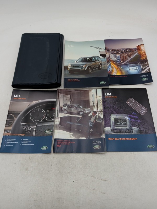 2013 Range Rover LR4 Owners Manual HSE LUX 5.0 Quick Start Guide With Case