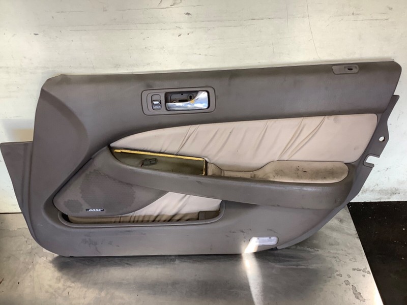 99-04 Acura RL Right side Front Door trim, panel Leather, Taupe Used OEM