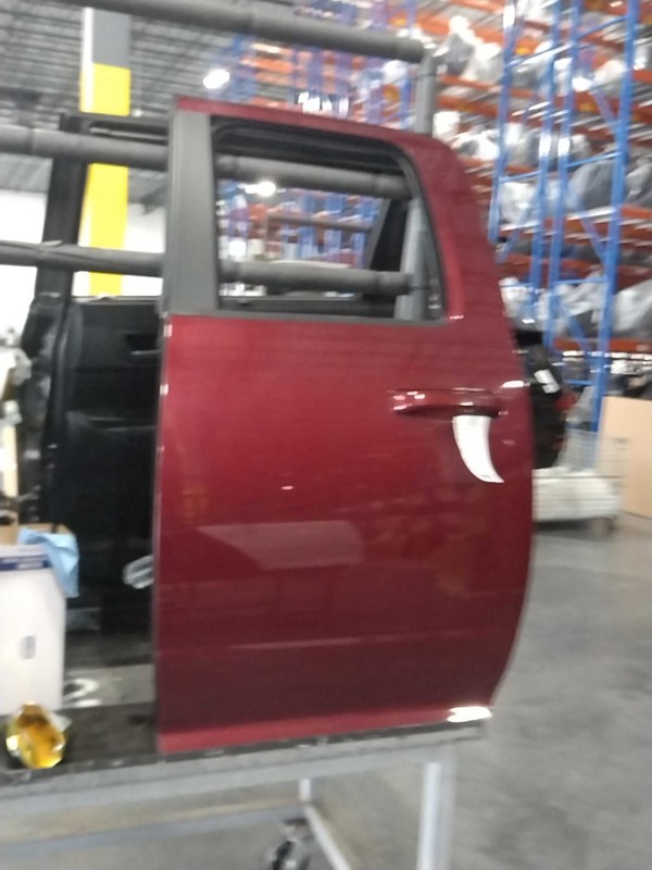 2016 RAM DODGE 1500 Pickup Left Rear Door Maroon OEM Used 111K Miles