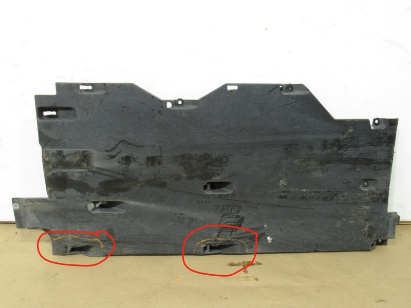 06-12 Porsche Boxster 2009 Right Passenger Floor Splash Shield Cover Guard ; :Y