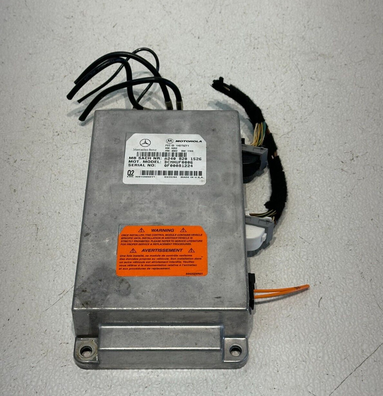 03-06 MERCEDES S500 S430 S600 W220 MOTOROLA PHONE VOICE CONTROL MODULE UNIT