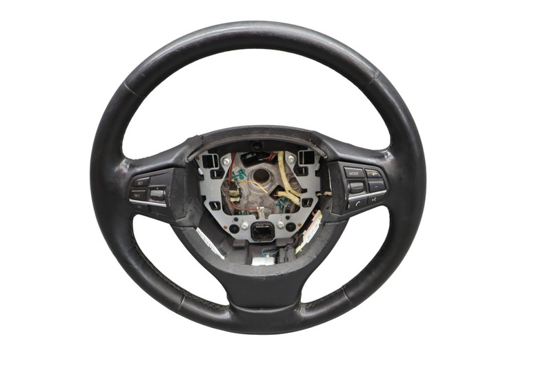11-16 BMW 328i 535i 550i Power Steering Wheel Leather W/Switches 36362441 Oem