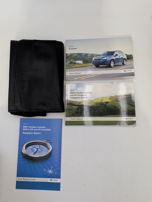 2014 Subaru Forester Owners Manual 2.5i Premium Limited Touring XT 14 Navigation