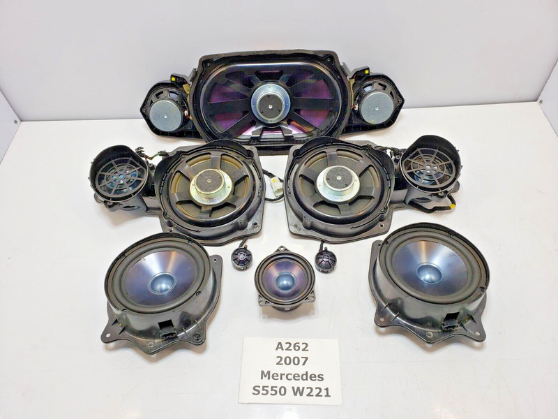 ✅ 07-09 OEM Mercedes W221 S550 Front Left Right Side Door Speaker Logic 7 SET