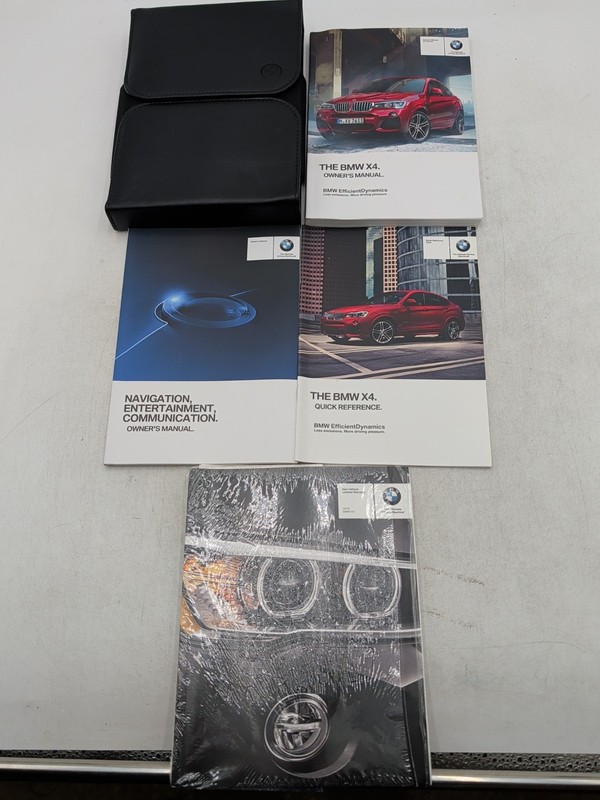2018 BMW X4 xDrive28i xDrive35i M40i Owners Manual Navigation Book With Case
