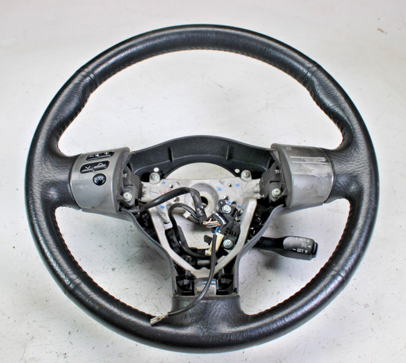 2005-2009 Scion TC Leather Steering Wheel Audio Control Oem Black