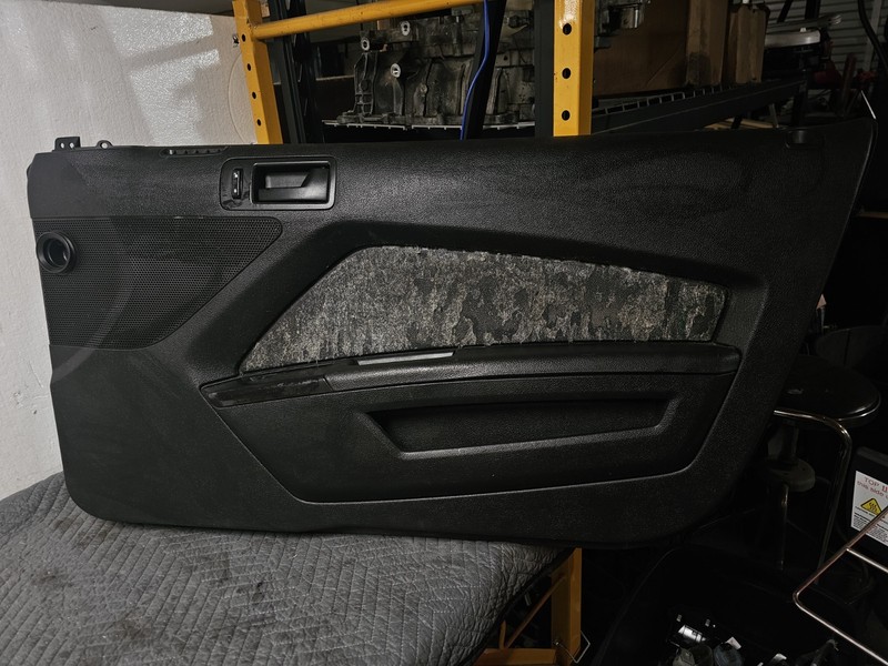 2011–2014 FORD MUSTANG RIGHT PASSENGER DOOR PANEL BLACK OEM BR33-6323942-BF