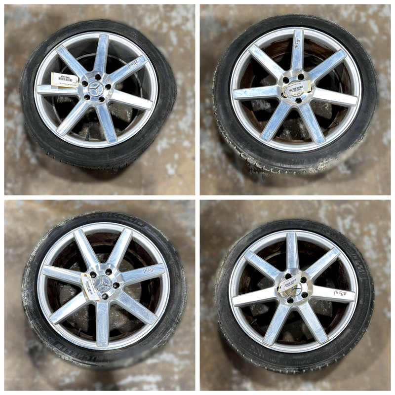 07-14 MERCEDES NICHE WHEEL RIM TIRE 19 INCH 19x9.5 275/40/19 MICHELIN SET OEM