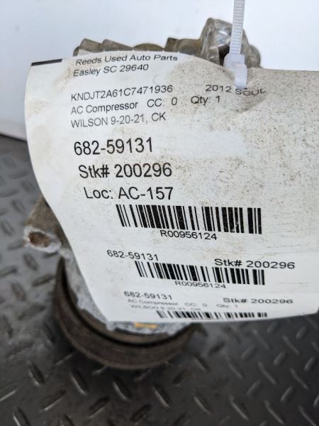 AC Compressor Front Mounted Coil And Harness Fits 12-13 SOUL 956124