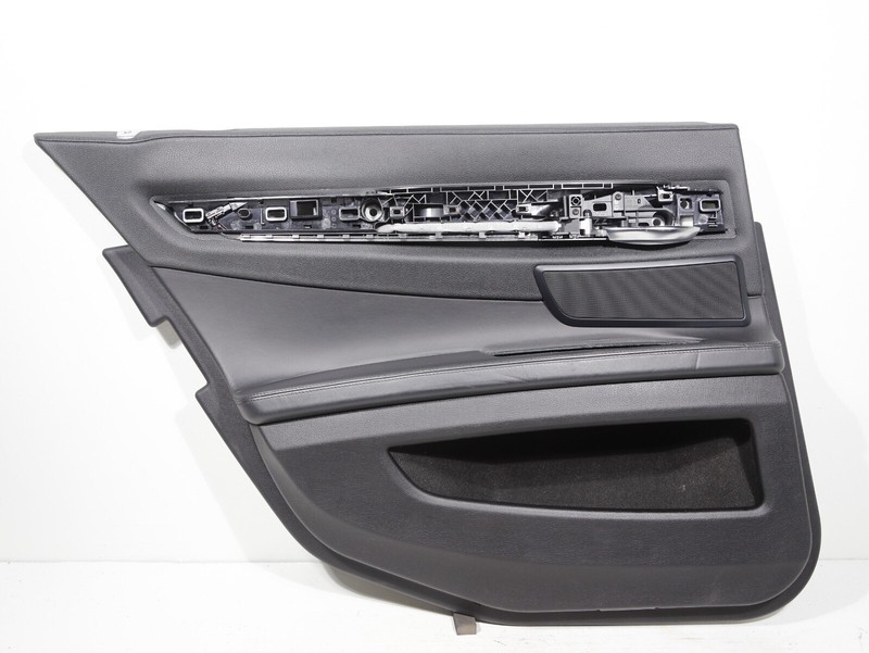 09-12 BMW 750I F01 REAR LEFT SIDE INTERIOR DOOR PANEL TRIM OEM 80K