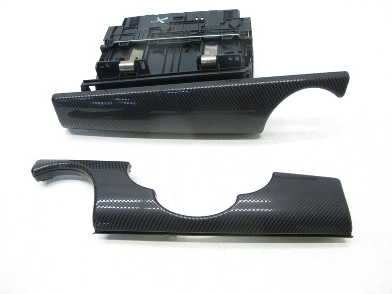 07-15 MINI COOPER S R55 R56 R57 R58 R59 CARBON DASH TRIM GLOVE BOX COVER OEM 021