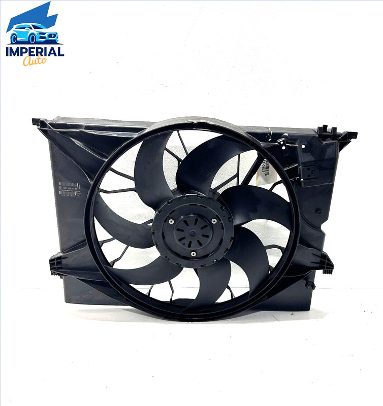 DAMAGED ! 2007-2011 Mercedes W221 S550 Engine Cooling Fan Motor Assembly OEM