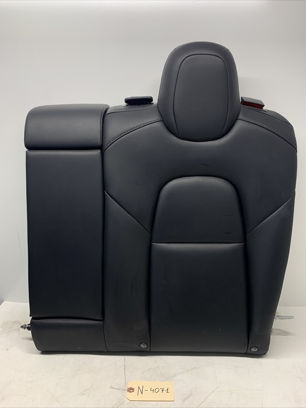 2017-2023 TESLA MODEL 3 REAR SEAT LEFT UPPER CUSHION LEATHER OEM BLACK 4071