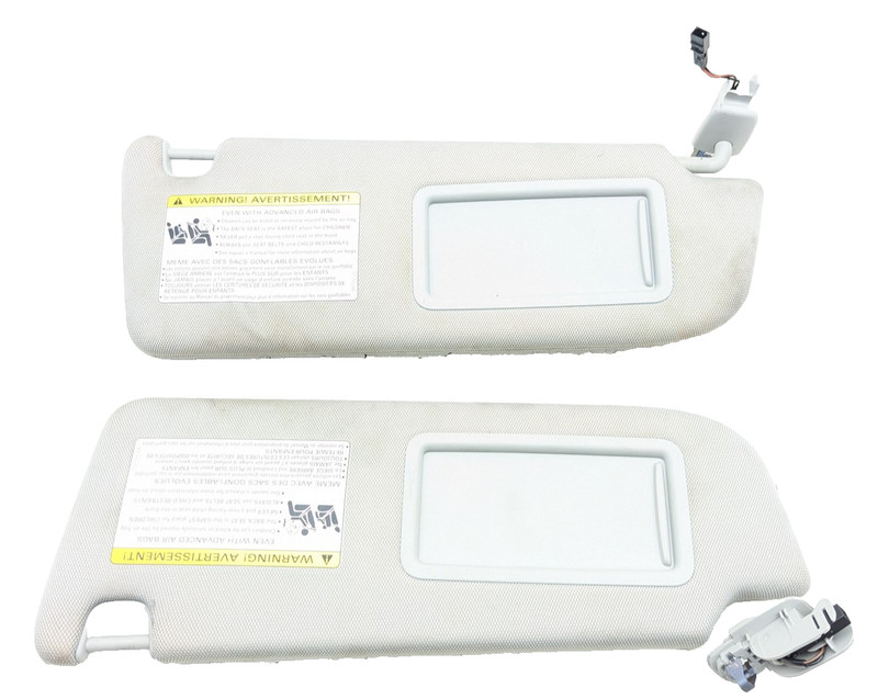 2012-2015 AUDI A7 LEFT & RIGHT SIDE SUNVISOR SUN VISOR PAIR SET GRAY