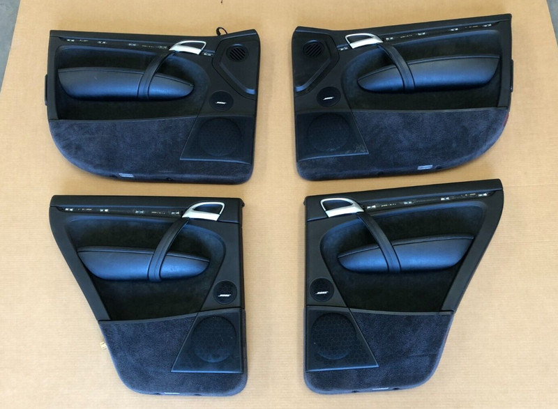 08-10 PORSCHE CAYENNE GTS FRONT/REAR DOOR PANEL SET ALCANTARA LEATHER 1265 OEM